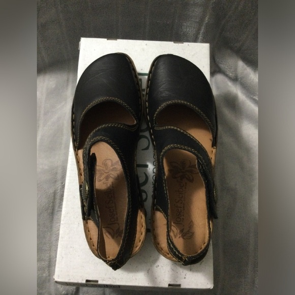 Josef Seibel Rosalie 27 Black Leather Shoe EU37 US 6 to 6.5 - Picture 6 of 10